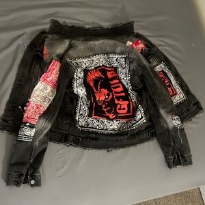 Large GTFO Denim Jacket. True To Size, Worn Twice.